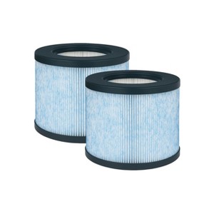 Nispira 3-in-1 True HEPA Filter Replacement Compatible with Miko Air Purifier C102 ibuki MA-01CW, MA-18, Okaysou AirMic4S, 2 Packs - 1 of 4