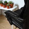 Mshliw High Back PU Leather Executive Massage Office Chair with 6-Point Vibration, Adjustable Recline, Footrest, Swivel Wheels - 4 of 4