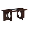 PAGED Modern Rectangle Coffee Table with Clear Tempered Glass Top,47.25" Center Table for Living Room,Office - 4 of 4