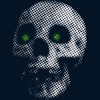 Men's Design By Humans Giant Halloween Skull By robotface T-Shirt - 2 of 4