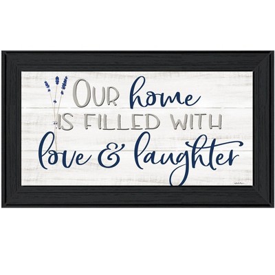 HomeRoots Our Home Black Framed Print Wall Art