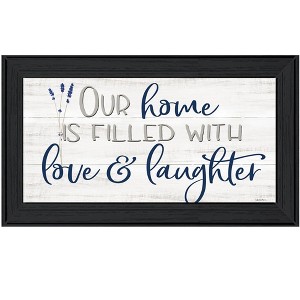 HomeRoots Our Home Black Framed Print Wall Art - 1 of 3