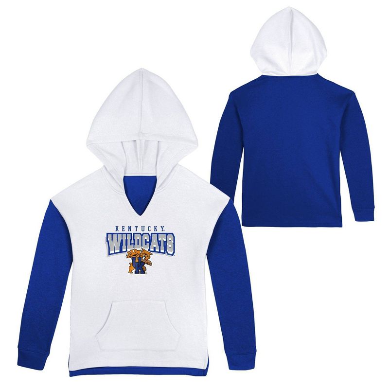 NCAA Kentucky Wildcats Girls&#39; Hooded Sweatshirt, 1 of 4