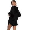 Kimora V-Neck Hoodie Sweatshirt & Shorts Set - 2 of 2