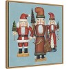 Amanti Art Santa Nutcrackers by David Carter Brown Canvas Wall Art Print Framed 22-in. x 22-in. - 3 of 4
