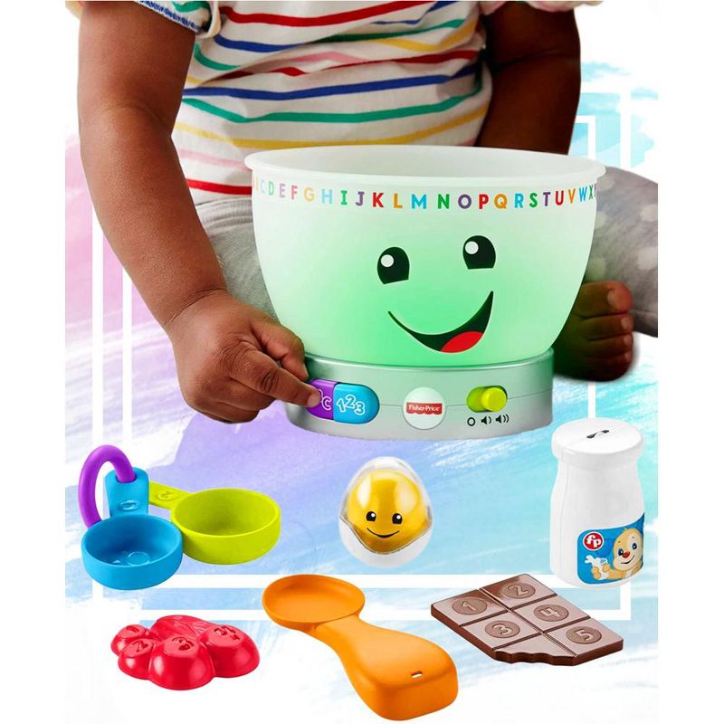 Fisher Price - Laugh, Learn & Grow Smart Stages Magical Colorful Learn Your Way Around the Kitchen Mixing Bowl, 2 of 7