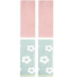 REGALWOVEN 4 Pcs Bathroom Hotel and Spa Waffle Cotton Hand Towels - 1 of 4