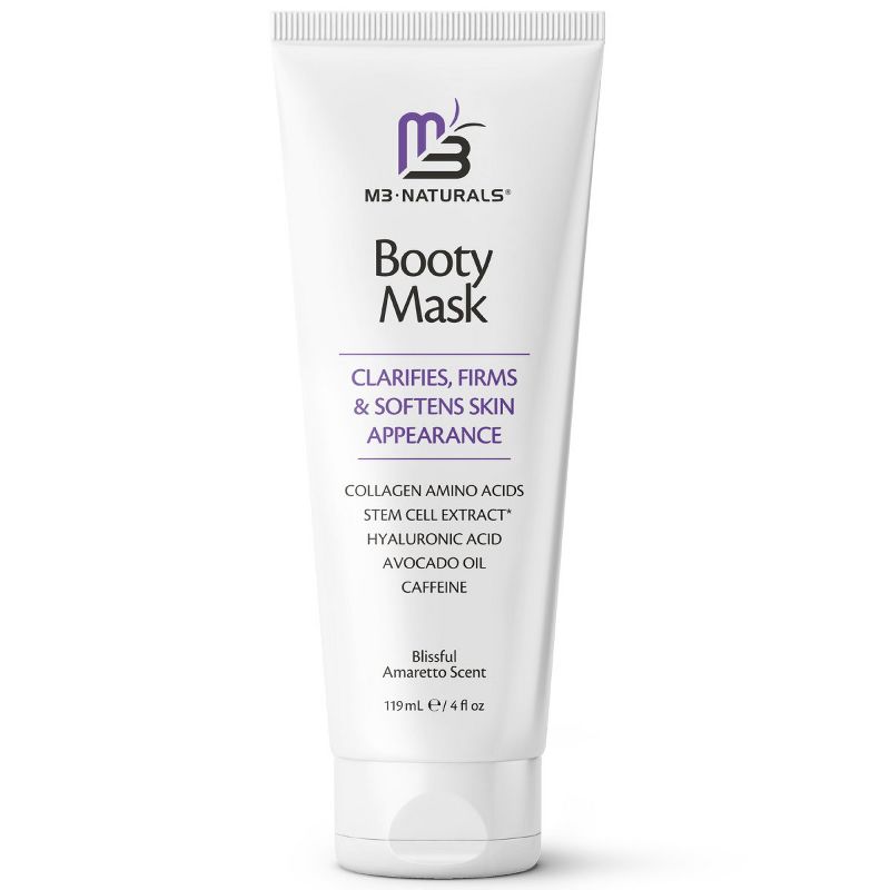 Moisturizing Butt Mask for Women, Butt Firming Mask & Caffeine Cellulite Cream for Thighs & Buttocks with Collagen, M3 Naturals, 4 fl oz, 1 of 5