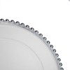 ChicFurnit Dining Plates 8 PCS Plastic Plates Decorative Dinner Plate Dinnerware Sets Dish Set for Home Kitchen and Party Use, Silver, 13"*13"*0.8" - 3 of 4
