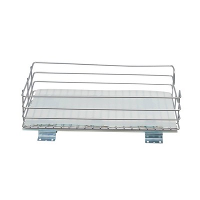 Household Essentials 12" Pantry Organizer Nickel: Steel Kitchen Cabinet Storage, 12"x15.94"x4.92", Spot Clean, Gray — фото 6