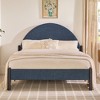 NicBex Queen Upholstered Platform Bed Frame with Curved Headboard,Metal Slats Support,Under Bed Storage,No Box Spring Needed,Easy Assembly - 2 of 4