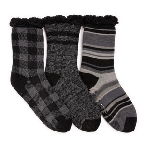 Muk Luks Men's 3 Pack Cabin Socks - 1 of 3