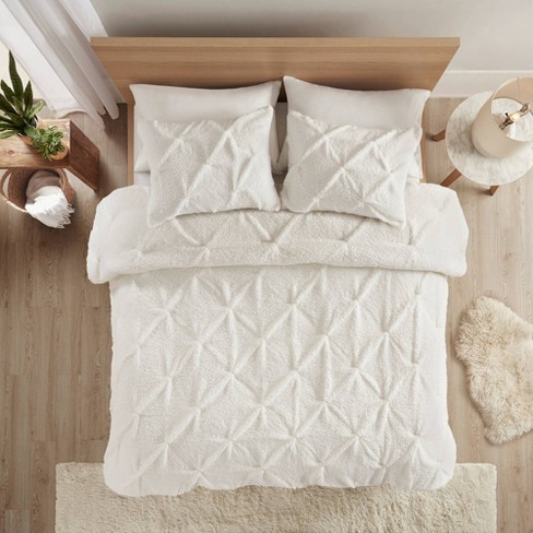 8 Piece Comforter Set Bag Pintuck Design, Bed Sheets, 2 Pillowcases, 2  Shams Down Alternative Full/Queen, Chocolate 