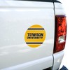 Towson University TU Stripes Automotive Car Window Locker Circle Bumper Sticker - 4 of 4
