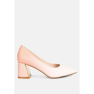 Harlow Metallic Accent Block Heel Pumps Women - 1 of 4