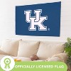 NCAA University of Kentucky Flag with Grommets, 3'x5' UK Wildcats Outdoor College Flags & Banners for Garden Patio Indoor Wall Décor - 4 of 4