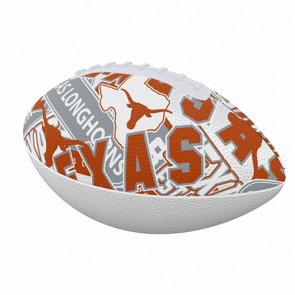 NCAA Texas Longhorns Abstract Mini-Size Rubber Football