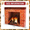 Christmas Cardboard Fireplace Prop- 3D Artificial Red Brick Cardboard Fireplace-Christmas Decoration - 2 of 4