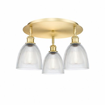 Castile - 3 Light Flush Mount In Industrial Style-9.5 Inches Tall and 17.75 Inches Wide