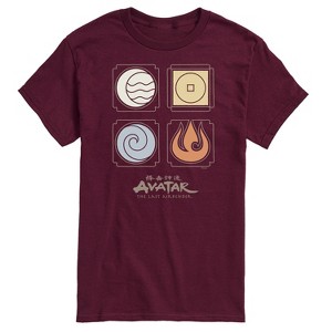 Men's - Avatar: The Last Airbender - Nations Symbols Short Sleeve Graphic T-Shirt - 1 of 4
