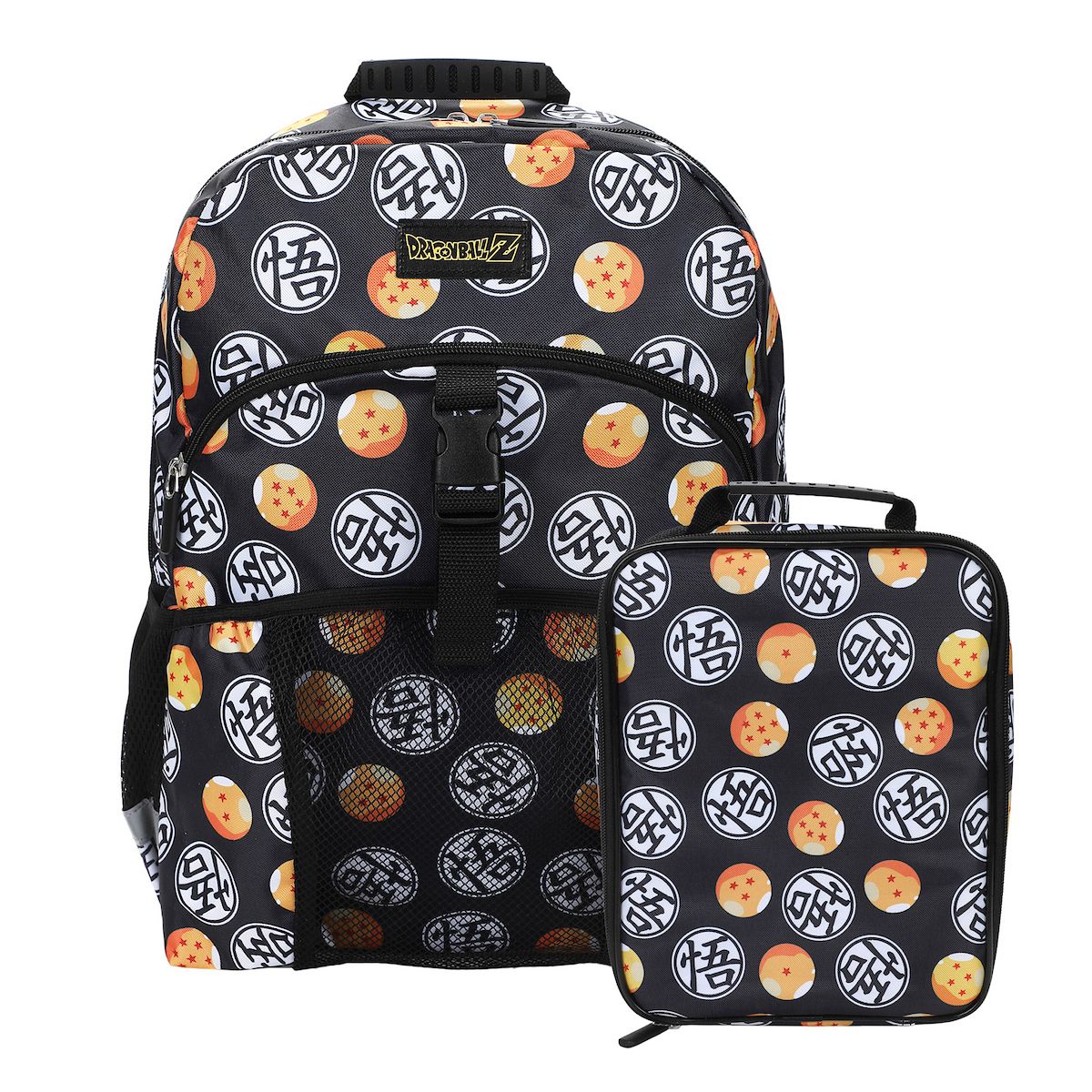 Dragon Ball Z All-Over Print 16" Kids Backpack & Lunch Box Set For School And Travel