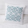 Sapphtopaz 4 Piece Bedding Comforter Set Reversible Ruffle Quilted Quilt Set with Embroidery Decoration Throw Pillow - 3 of 4