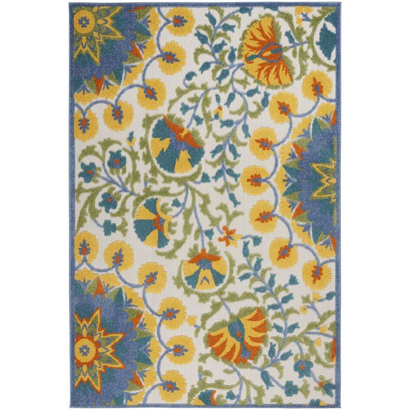 Nourison Aloha Transitional Floral Outdoor Area Rug, 1 of 10