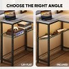 Bestier 71.5" W LED Gaming Desk with Power Outlet, L-Shaped Computer Desk with Monitor Stand - 4 of 4