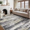 Abstract Machine Washable Rug with Rubber Backing for Living Room Modern Non-Slip Area Rug Easy-Cleaning Floor Carpet for Bedroom Dining Room - 3 of 4