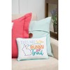 C&F Home 9" x 12" Easter "This Way to The Bunny Trail" Embroidered Spring Themed Small/Petite Accent Pillow - 3 of 4