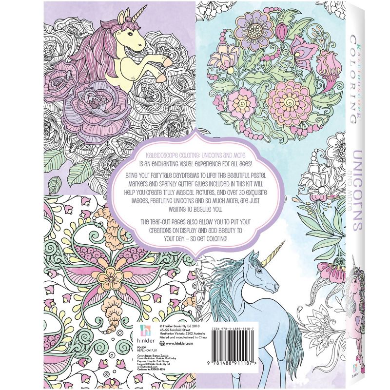 Kaleidoscope Coloring Kit: Unicorns and More - Hinkler Books, 3 of 7