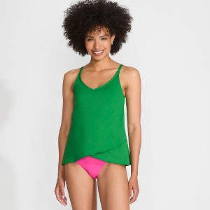 Lands' End Women's Tulip Hem Tankini Top - 1 of 4