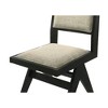 Best Master Furniture,Manhattan Transitional Upholstered Dining Chairs, Set of 2, Ebony Black - 3 of 4