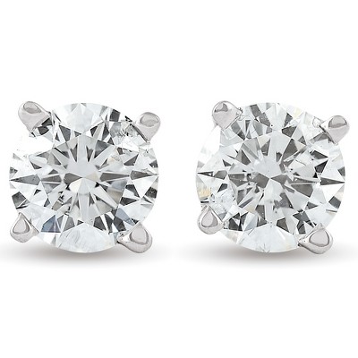 Pompeii3 1ct Diamond Studs 14K White Gold