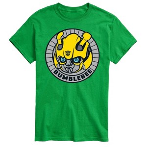 Men's - Transformers - Bumblebee Badge- Adult Short Sleeve T-Shirt Short Sleeve Graphic T-Shirt - 1 of 4