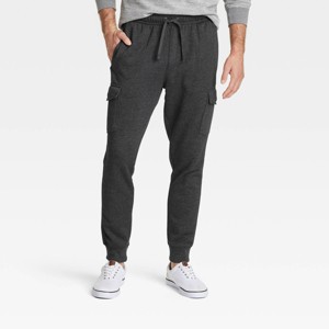 Men's Fleece Cargo Jogger Pants - Goodfellow & Co™ - 1 of 3