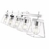 Lauren 5-Light Modern Vanity Wall Light - Steel, Dimmable, Damp Rated, 39" Wide - 3 of 4