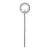 Black Bow Jewelry Sterling Silver, Makayla Collection, 20mm Disc Initial C Pendant - 2 of 4