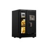 JUJABU 23.6" Tall Mobile Security Safes with with Alarm, Vibration Sensor,  Fireproof Document Bag and 4 Wheels, for Home or Office - Black - 2 of 4