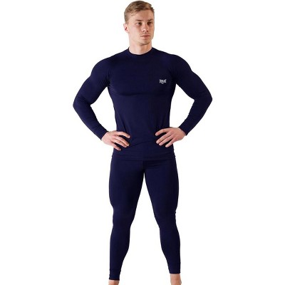 Everlast Mens Base Layer Set Underwear Thermal Compression Set Rash Guard Top & Bottom For Cold Weather – Great For Working Out or Just Hanging Out