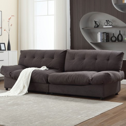 96"W Loveseat Cloud Sofa, Upholstered Sofa Couch 4L -ModernLuxe - image 1 of 4