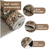 Durable Low-Pile Non-Slip Area Rug - Vintage Boho Style for Living Room, Office, Dining Room, Kids Room, and Farmhouse; Washable - 4 of 4