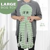 ZippyPaws 27” Extra Large Plush Octopus Dog Toy, Crinkle Squeaky Chew Toy for Large Breeds, Green - 2 of 4