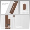 Brown 3-Piece Premium ABS Luggage Set-20", 24", and 28" Suitcases with Silent Spinner Wheels, and TSA-Approved Lock-Durable - 3 of 4
