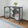 Moda Furnishings 35.43'' Wide 3 - Shelf Storage Cabinet - 2 of 4