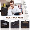 Small Messenger Bag, Vintage Canvas Leather Lightweight Crossbody Man Purse Bag - 4 of 4