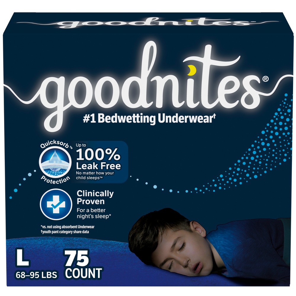 Goodnites Boys' Nighttime Bedwetting Underwear - ( 3 pack of 33 count ) 