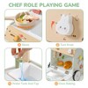 ROBOTIME Baby Walkers, Wooden Baby Walker with Wheels for Toddlers, Push Toys for Babies Learning to Walk, Pink, 11.4"*13.2"*19.7" - 3 of 4