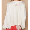 Women's Vintage Wash Floral Patch Top - POL - 4 of 4