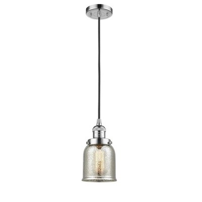 Bell - 1 Light Cord Hung Mini Pendant In Industrial Style-10 Inches Tall and 5 Inches Wide